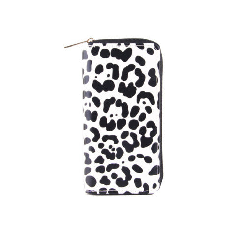 Wholesale PU Long Cow Pattern Wallet